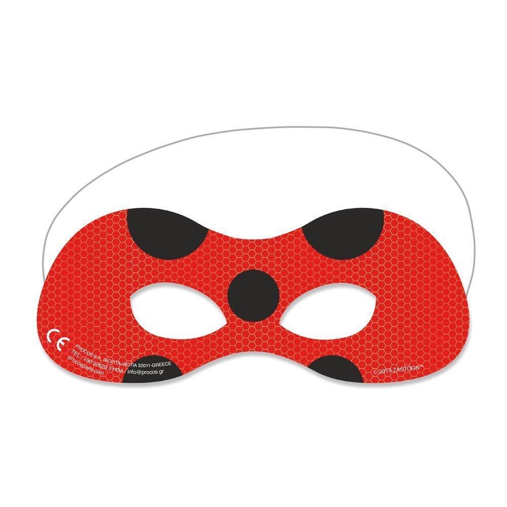 Køb Miraculous Ladybug masker, 6 stk | gag.dk